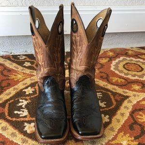 Cavenders Smooth Ostrich Boots 10.5D